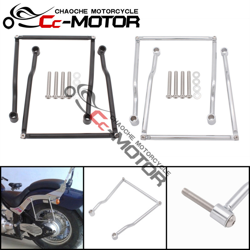 1000 เหมาะสําหรับ Kawasaki Vulcan Vulcan VN400/800 ด้านข้างกล่องกระเป๋าสะพายวงเล็บกระเป๋าด้านข้าง