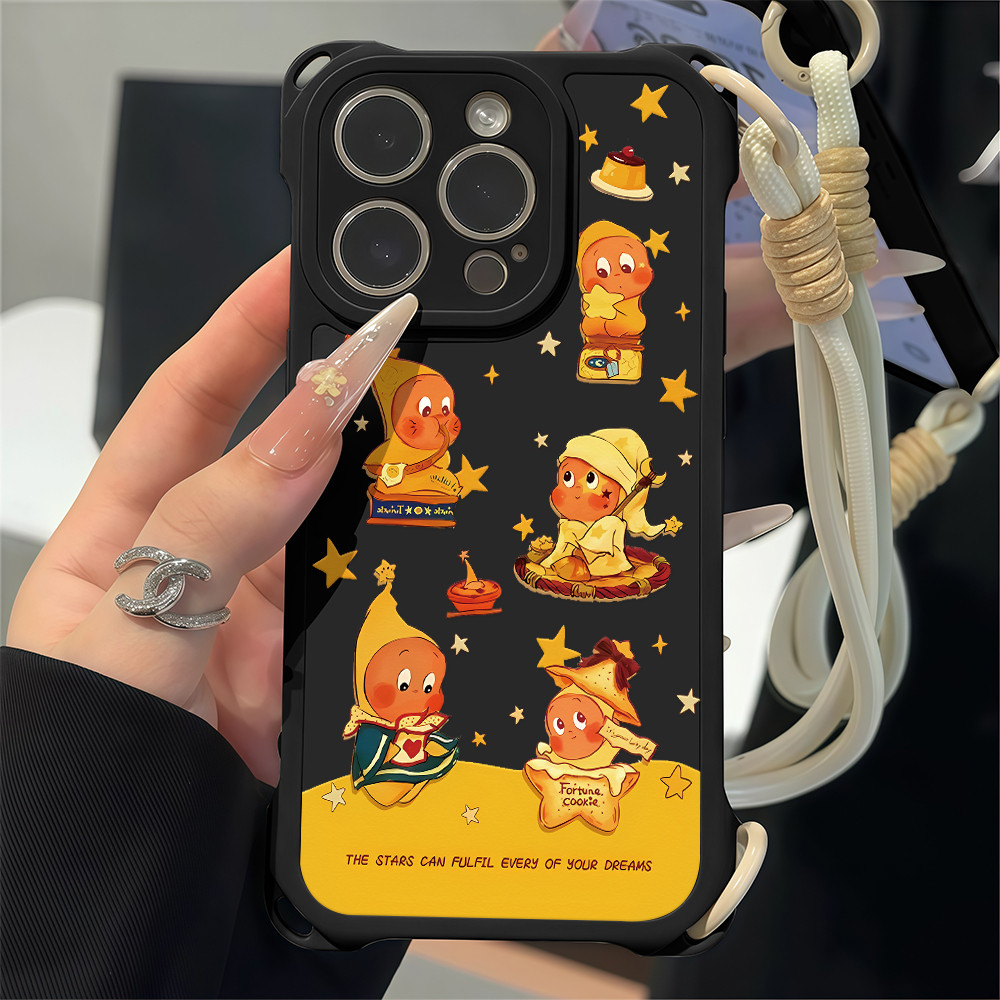 เคสโทรศัพท์ iPhone 13 สายคล้องแบบบล็อกสีน่ารักและสร้างสรรค์ สำหรับ IPhone 13 11 14 16 12 15 ProMax X