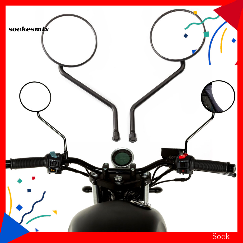 SX สําหรับ Honda XR80 XR230 TLR200 XR200 XR125 CT110 CG125 XL250 XL400 1 คู่กระจกด้านหลังแบบพกพา