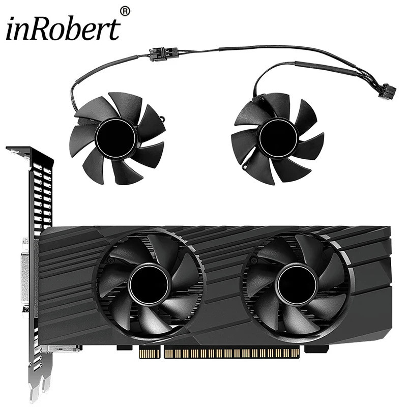 Ii46mm FS1250-S2053A GTX1650 GTX1630 พัดลมการ์ดสําหรับ Gigabyte GTX 1650 1630 กราฟิกการ์ด Cooling**