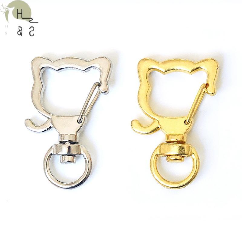 [H&S] 10PCS น่ารัก Moon Star หัวใจแมวสัตว์ดอกไม้ Hollow DIY พวงกุญแจอุปกรณ์เสริมกุ้งก้ามกรามพวงกุญแจ 8 มม.เปิดแหวน {th}