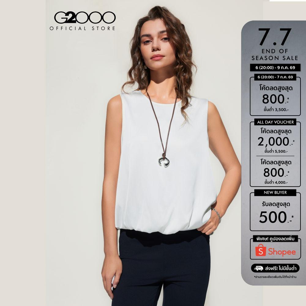 G2000 เสื้อเบลาส์สำหรับผู้หญิง Regular Fit รุ่น 5124148001 OFF-WHITE