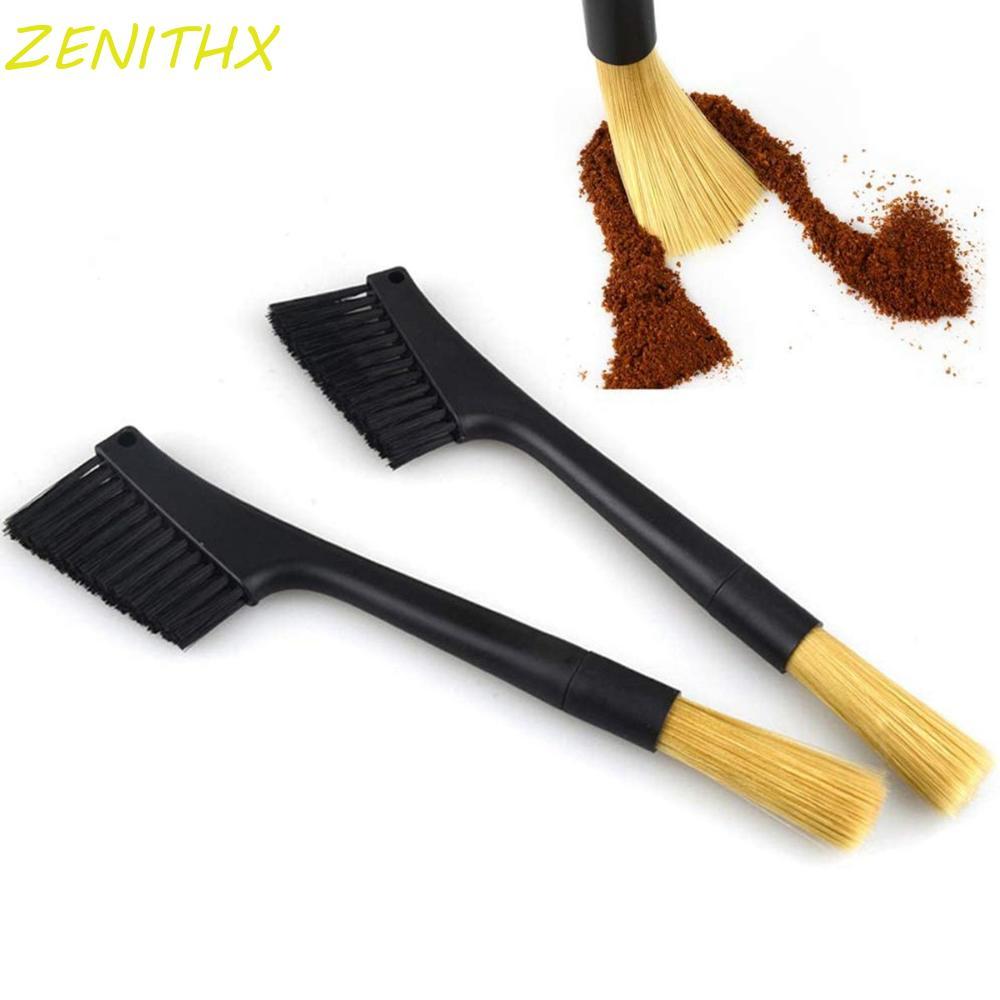 ZENITHX เครื่องมือทําความสะอาด PP Handle Double Head Dual Purpose Coffee|อุปกรณ์เสริม