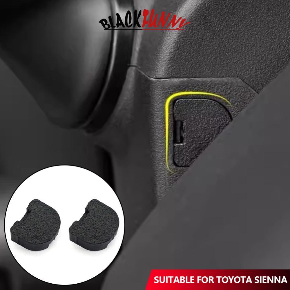 BLACKFUNNY 2 ชิ้นพวงมาลัยรถสกรูซ่อนสกรูฝุ่นหมวก Snap-on สําหรับ Toyota Sienna Highlander Crown Camry