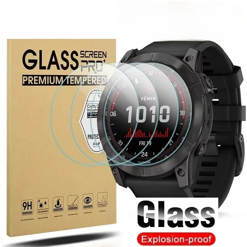สําหรับผู้เบิกทาง Garmin F970 F570 945 745 955 พลังงานแสงอาทิตย์ 47 มม.42 มม.กระจกนิรภัยป้องกันหน้าจ