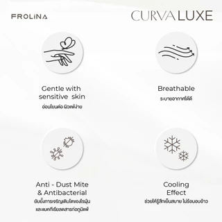 Frolina Curva Luxe Collection Set ผ้าปูที่นอน และ ปลอกผ้านวม BoostTex Cotton 650TC