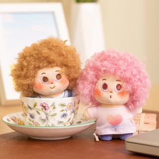 น่ารัก ผมหยิกตุ๊กตาตุ๊กตาน่ารักแอฟริกาสาวน้อยยัดของเล่นนุ่มจี้ขนาดเล็กกระเป๋าเสน่ห์พวงกุญแจของขวัญวันเกิด