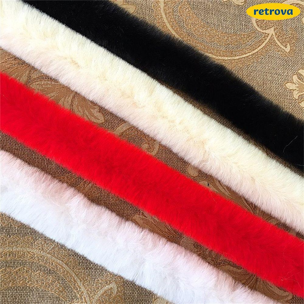 RETROVA Furry Ribbon DIY Craft Trimming Ribbon เย็บ 100 ซม