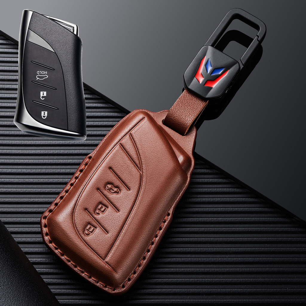 เฉพาะ Lexus RZ450e เคสกุญแจ RZ300e ของแท้หนัง LC500h รถป้องกันหัวเข็มขัดกรณี High-End
