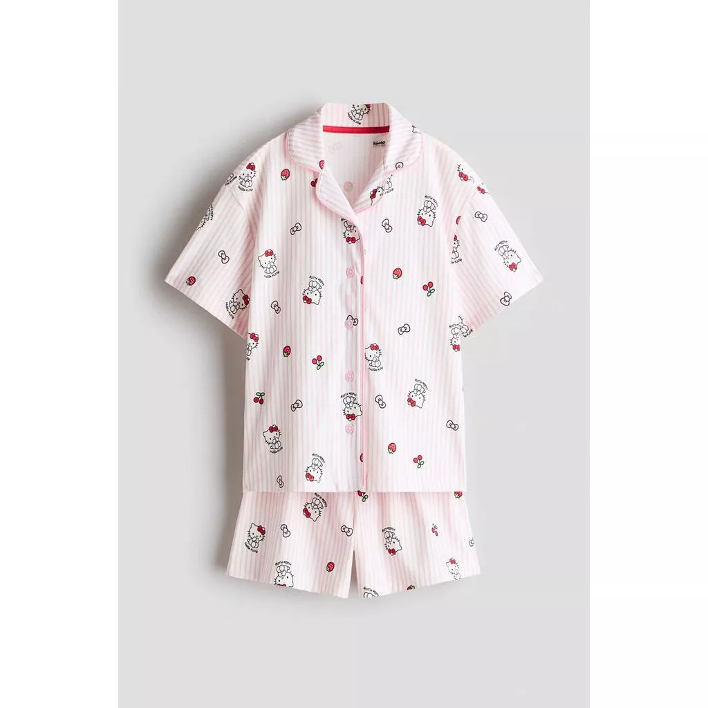 H&M(เอชแอนด์เอ็ม) ชุดนอนผ้าคอตตอนพิมพ์ลาย เด็กหญิง 1342749_1