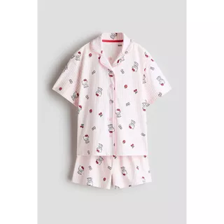 H&M(เอชแอนด์เอ็ม) ชุดนอนผ้าคอตตอนพิมพ์ลาย เด็กหญิง 1342749_1