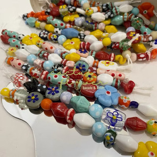 Manik DIY Kaca Handmade/Manik Kaca Jombang (banyak motif)