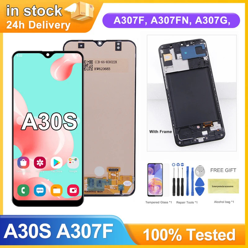 A30S จอแสดงผล,สําหรับ Samsung Galaxy A30s A307 A307F A307F/DS A307FN/DS จอแสดงผล Lcd Touch Screen Di