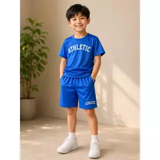 มาใหม่💕ชุดเข้าเซท2 ชิ้น เสื้อแขนสั้น+กางเกงขาสั้น ชุดเข้าเซท2 ชิ้น สำหรับเด็กผู้ชาย💕