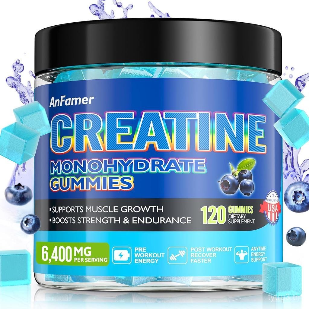 CreatineMonohydrateGummiesforMen&Women,เพิ่มเสริมสร้างและBuild,Energy&BootyGain,Preworkout,SugarFree