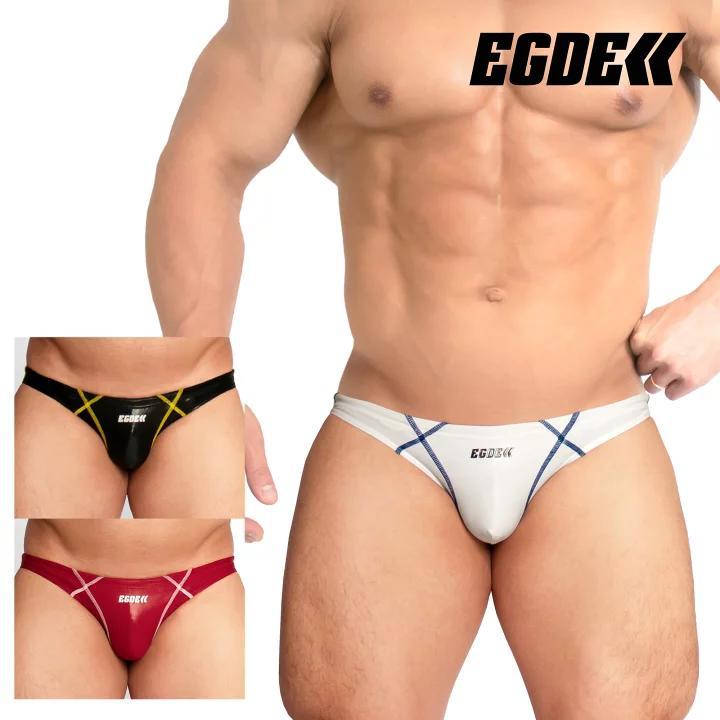 ⭐โลกคนมีสไตล์⭐คลังสินค้าพร้อม 4088 Made in Japan EGDE กางเกงในชายเอวต่ําโพลีเอสเตอร์สแปนเด็กซ์หนังสด