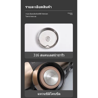 แก้วเก็บความร้อนสแตนเลส 316 ความจุขนาดใหญ่ เหมาะสำหรับธุรกิจ กีฬา ใช้ในรถยนต์ หรือกลางแจ้ง พกพาสะดวก