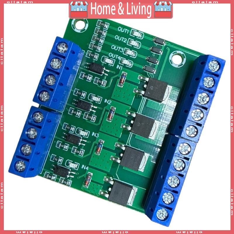 CI 4-20V ถึง 3 7-27V บอร์ด PLC เครื่องขยายเสียงโมดูล 4 ช่อง MOSFET Pulse Triggers Switches Controlle
