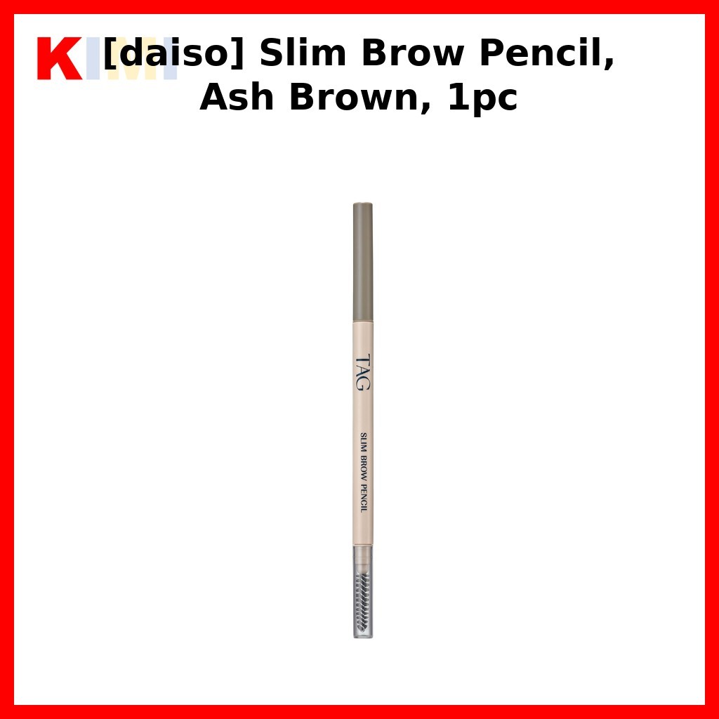 [daiso] Slim Brow Pencil, Ash Brown, 1pc / Korean Slim Brow Pencil / Ash Brown / ของแท้ 100% โดย Bu
