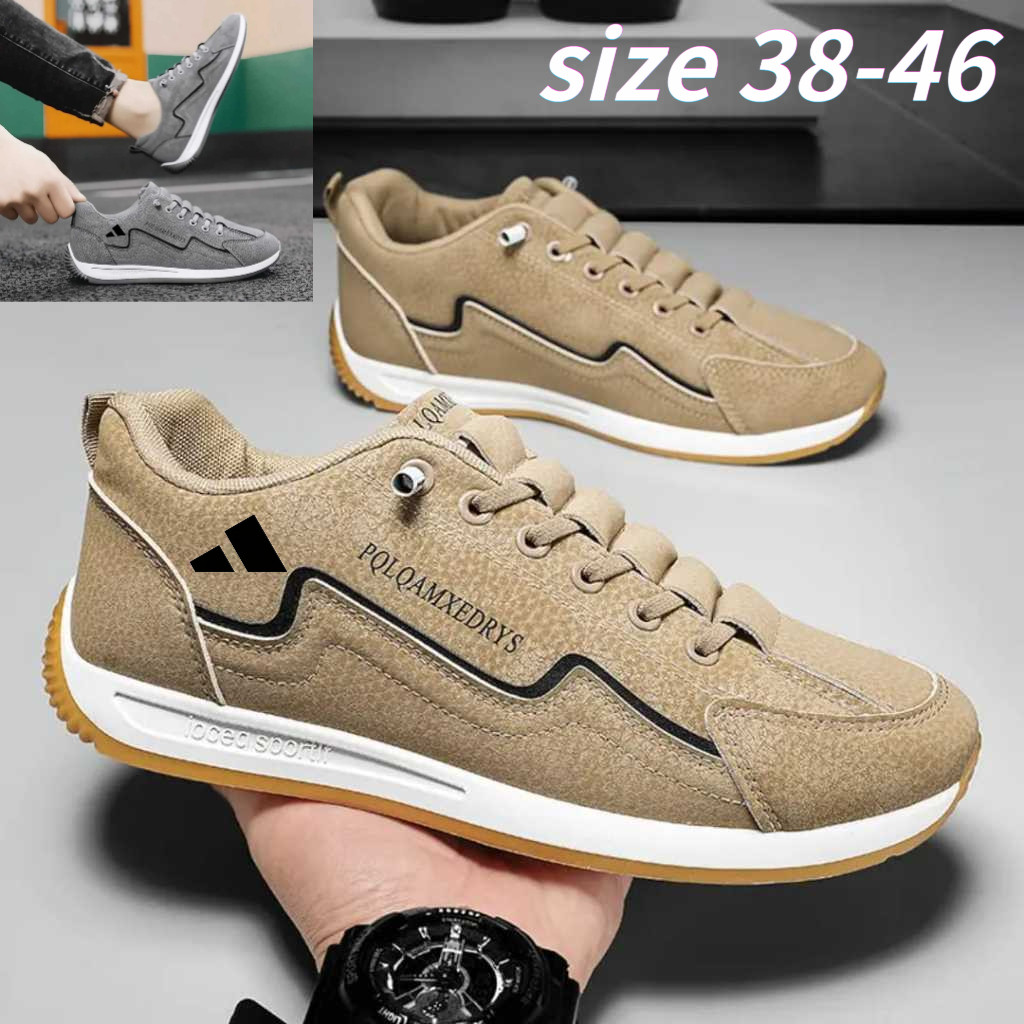 [Ex Exclusive Release] Trendy Plus Size Mens Shoes 38-46 รองเท้ากีฬาผู้ชายน้ําหนักเบาสบาย