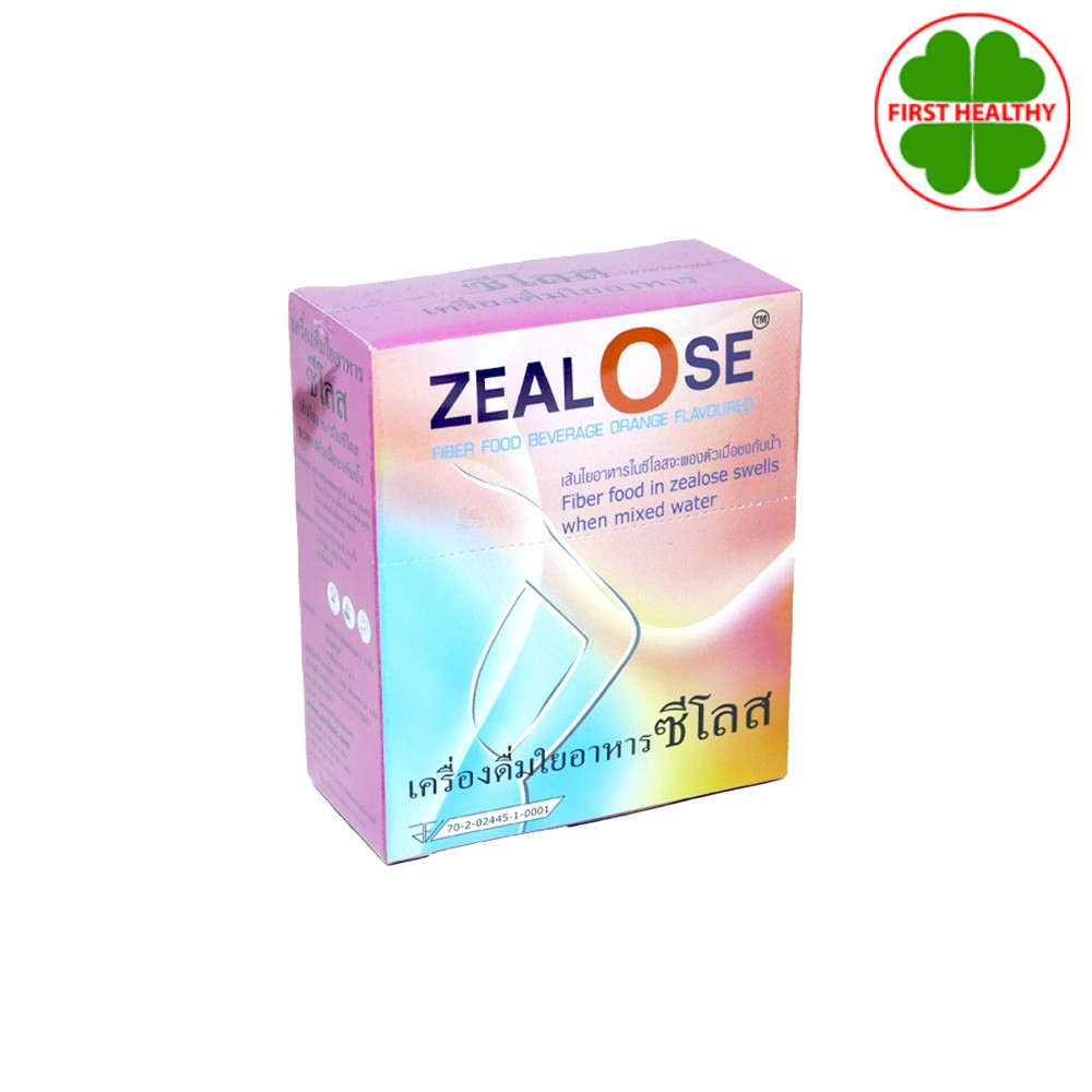 ZEALOSE FIBER ซีโลส เครื่องดื่มใยอาหารซีโลส (1 กล่อง 6 ซอง)