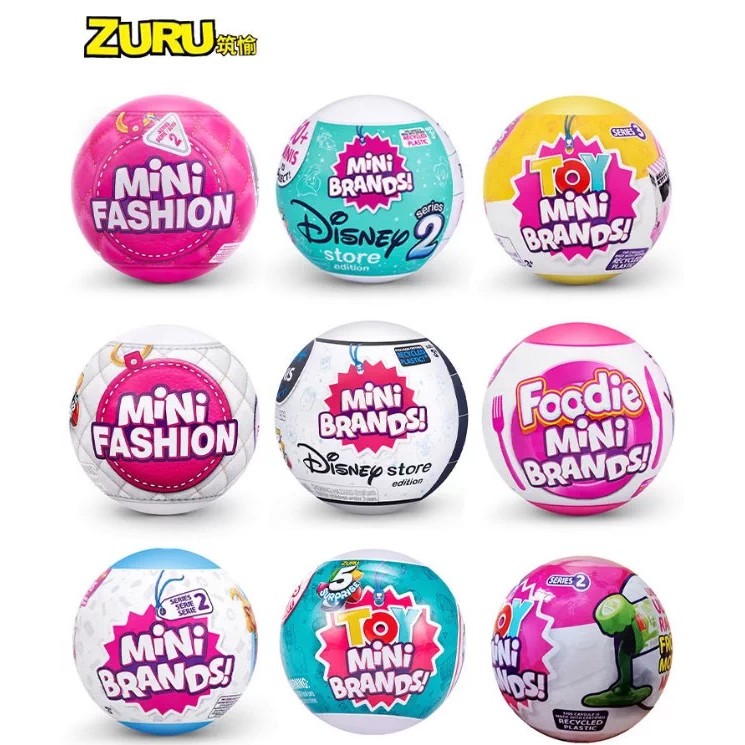 Zuru Mini Brands toy 5 Surprise Mystery Capsule Miniature Brands ของเล่นสะสม Surprise Egg