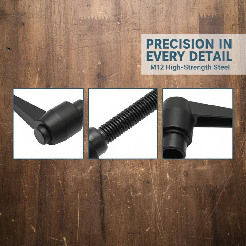 VHDD อุตสาหกรรมปรับ Clamping Lever Handle M4 M5 M6 M8 2 ชิ้นกระทู้ลูกบิด 7 รูปสําหรับ Mechanical Fix