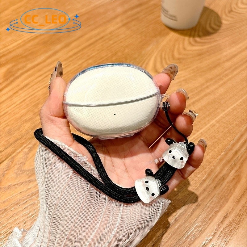Suitable for QCY Crossky C30 Case Cartoon Puppy Lanyard Pendant QCY Crossky C30S Clear Soft Case Sho
