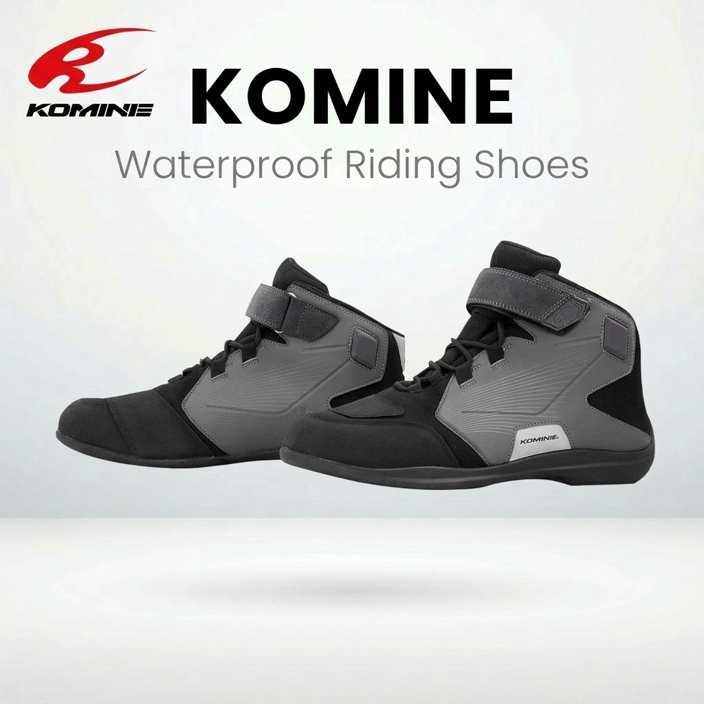 รองเท้าขี่มอเตอร์ไซค์ KOMINE กันน้ำ | KOMINE Waterproof Riding Shoes