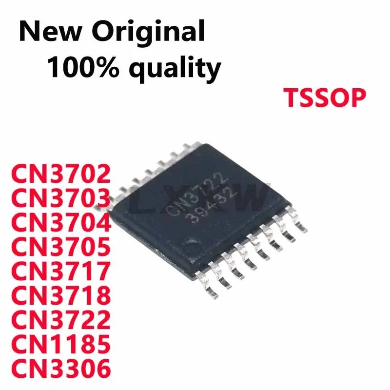 5PCS CN3702 CN3703 CN3704 CN3705 CN3717 CN3722 CN1185 CN3306 TSSOP16 ชิปในสต็อกขายส่ง