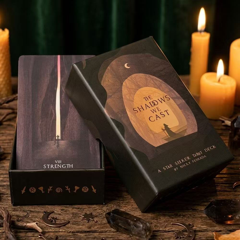 Heaven and Earth Cover 12 * 7ซม. < Shadow Our Projection > Shadow Starcher Tarot English Board Game Card Game Tarot