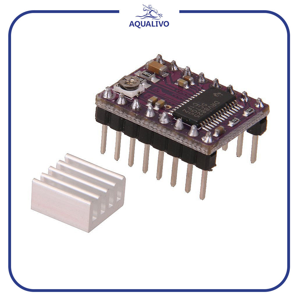 AQUALIVO DRV8825 3D เครื่องพิมพ์ CNC อุปกรณ์เสริม Stepper DRV 8825 Stepper Motor Driver DRV-8825