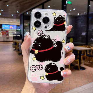 🌼KingMall🌼อซัมซุงลายหวานอวกาศใสกันตกพรีเมียมกันรอยสไตล์เกาหลี SAMSUNG A15 A14 A13 A05 A23 A16 A06 A55 A54 A50 A30S