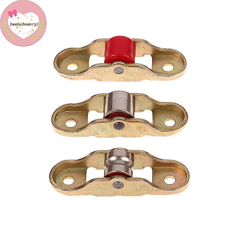 WW 88 ประเภทแบน/Groove ล้อโลหะประตูหน้าต่าง Pulley สนับสนุนด้านล่างเลื่อน Roller Tra อุปกรณ์ฮาร์ดแวร