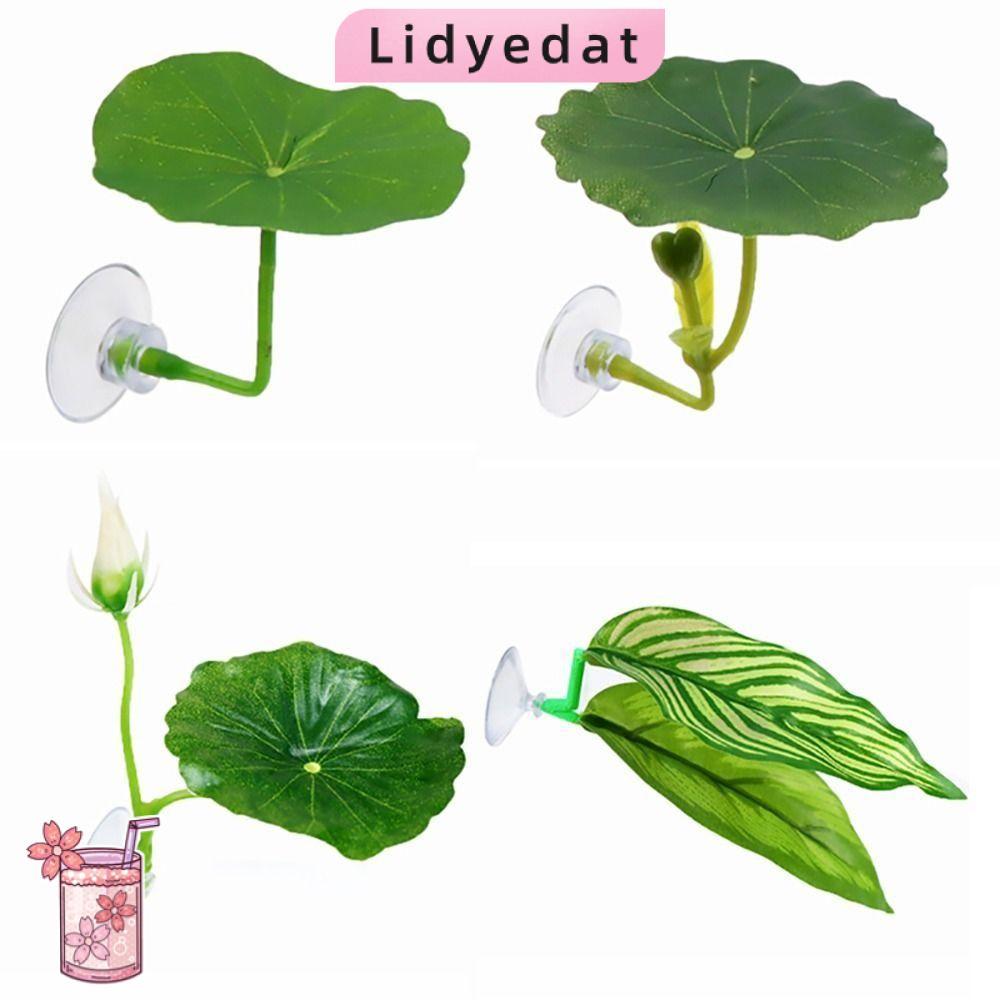 ลิดี้ดอต165ปลากัดใบพัก,พัก/ซ่อน/วางไข่จําลองใบบัว/ประดิษฐ์ใบปลาวางไม้ประดับ,ถ้วยดูดพลาสติกพิพิธภัณฑ์สัตว์น้ําภูมิทัศน์ตกแต่ง