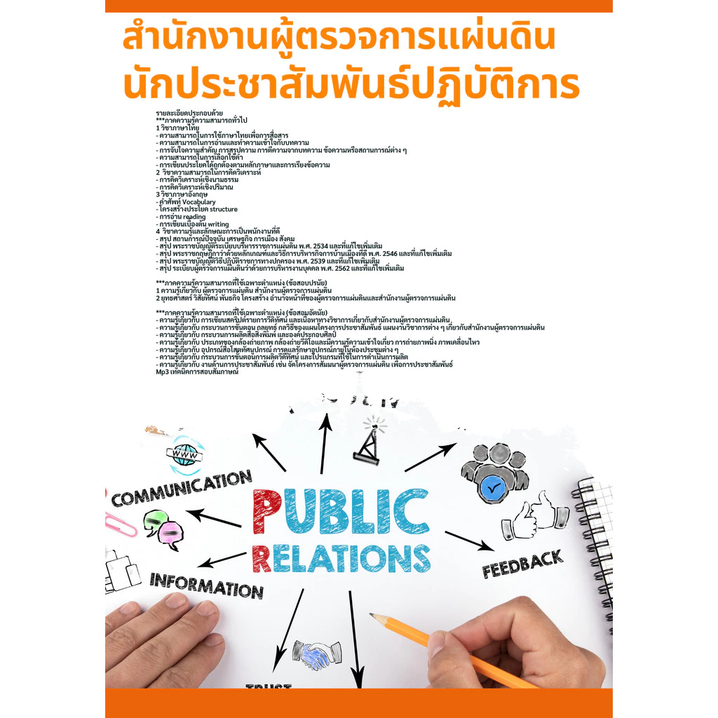 แนวข้อสอบ นักประชาสัมพันธ์ปฏิบัติการ สำนักงานผู้ตรวจการแผ่นดิน