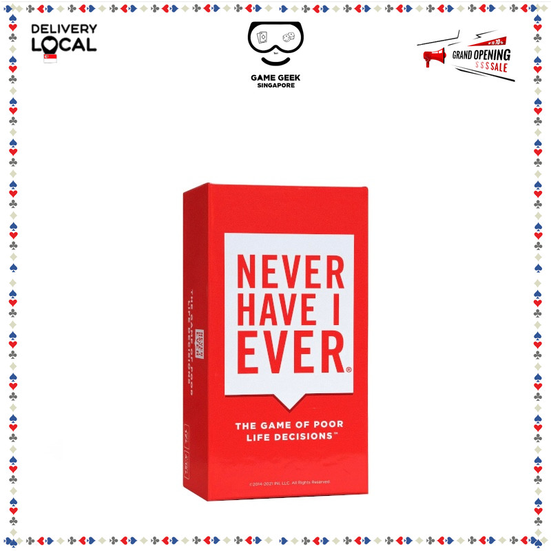 Never Have I Ever a Fun Party การ์ดเกมอายุ 17+