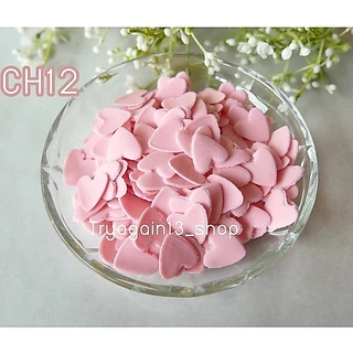น้ำตาลตกแต่งเค้ก ตกแต่งคัพเค้ก รูปหัวใจ กินได้ สีน่ารักมาก สีพาสเทล