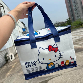 กระเป๋าเก็บอุณหภูมิ Kitty ❤️💙💛 บุฟอยด์ด้านในทั้งใบ เก็บร้อน-เย็นได้
