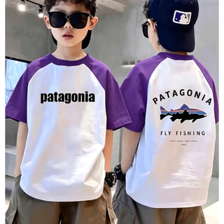 COD มีสต็อก /คุณภาพสูง เสื้อยืดเด็ก/ของขวัญฤดูกลับไปโรงเรียน เสื้อยืดเด็กผ้าฝ้ายแขน Raglan ระบายอากาศ ขนาด 100-160