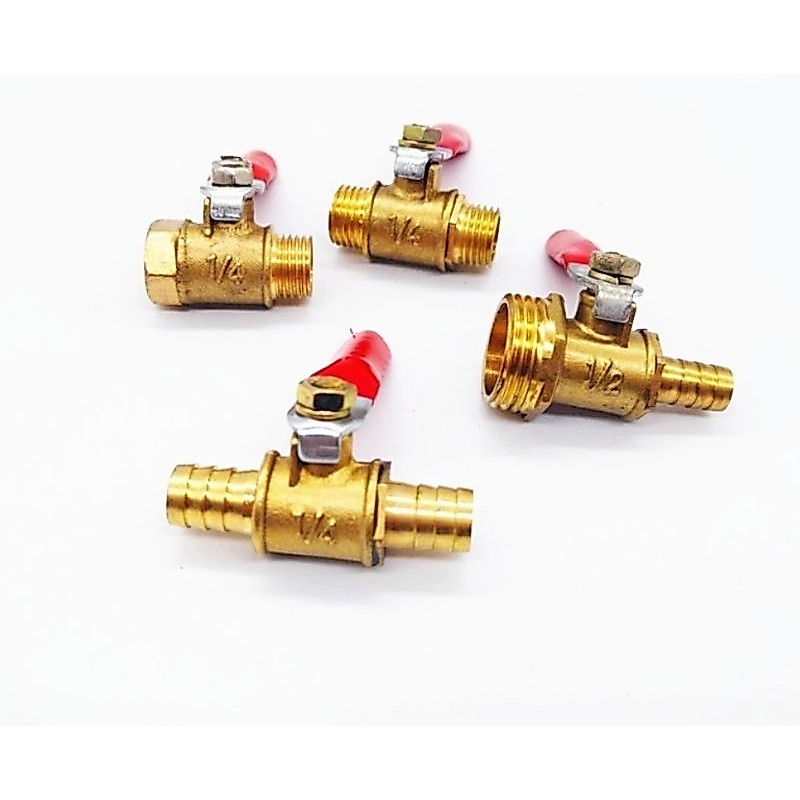 บอลวาล์ว 1/4"(2หุน) เกลียวนอก เกลียวใน หางปลา 8 รูปที่ 2