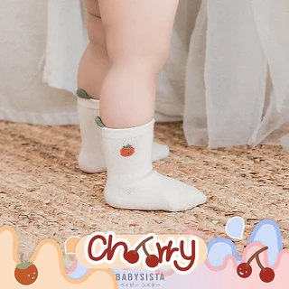 ถุงเท้าเด็ก babysista รุ่น Cherry มีกันลื่น