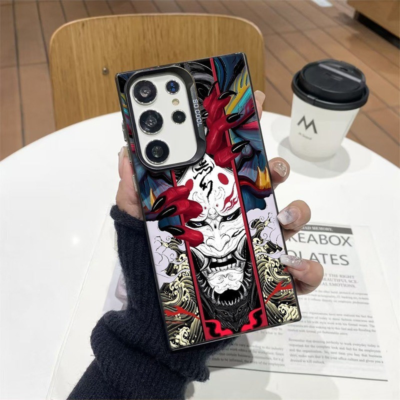 เคสโทรศัพท์อินเทรนด์ Evil Ghost Mask เหมาะสําหรับ Samsung A05S/A135G/S22ULTRA/A555G/S24FE/S25ULTRA/S