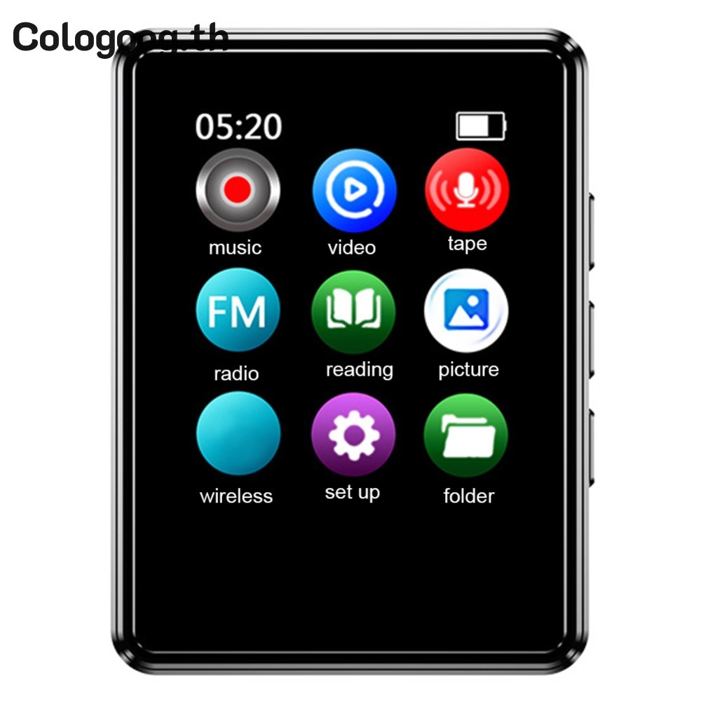 [colog-th] MP3/MP4 Mini Video Player เข้ากันได้กับ Bluetooth Full Touchscreen Player ลําโพงในตัว 128