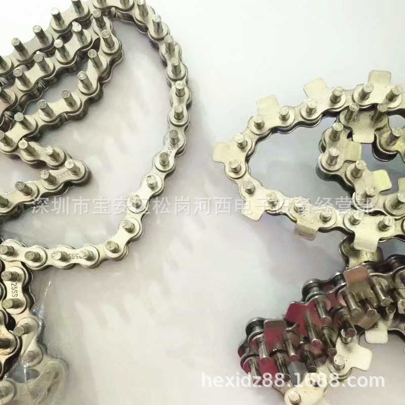 Bofeng โซ่เชื่อม Entrance Chain 25B โซ่สแตนเลสขยาย Pin 5MM 04C โซ่อุตสาหกรรม