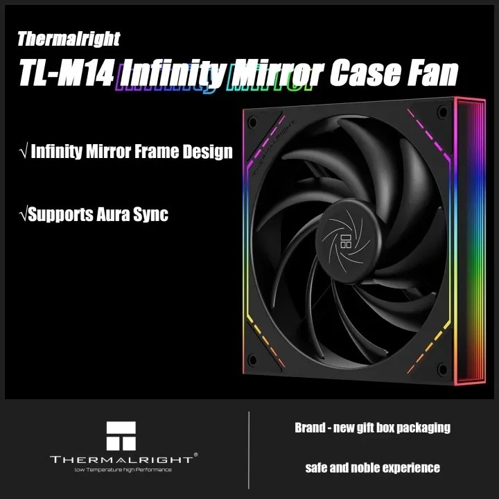 FZ Thermalright TL-M14 140mm Case Fan Silent -Balance Fan Case Fan รองรับ ARGB sync Infinity ดีไซน์ก
