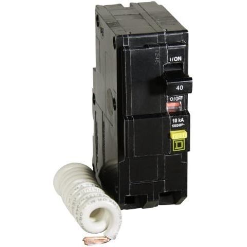 Square D by Schneider Electric Square D - QO240GFICP QO Circuit Breaker, 40-Amp, 120/240V, 2 ขั้ว, G