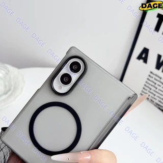 เคสแม่เหล็กสําหรับ Samsung Galaxy Z Fold8 Ultra 5 6 7 W24 W26 Clear Matte กันกระแทกคลุมทั้งหมดฝาครอบกันชน