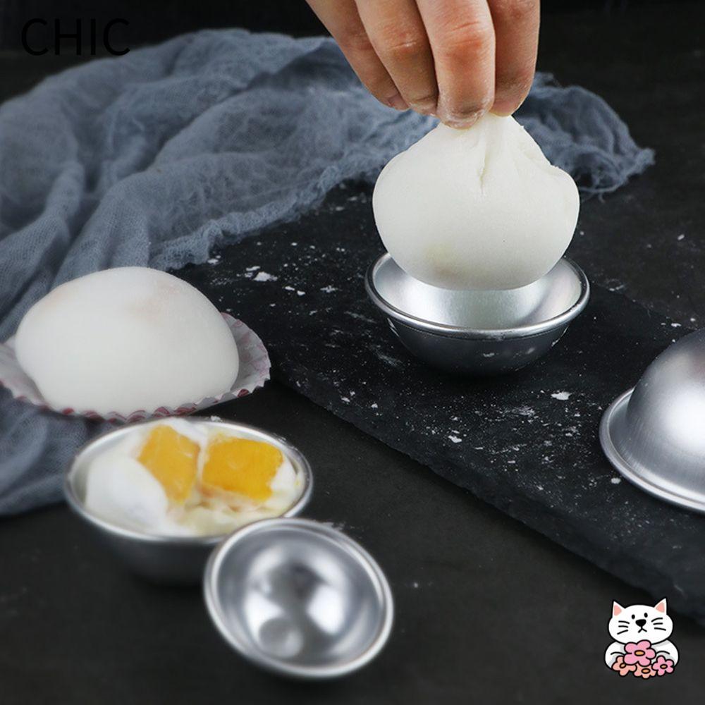 CHIC Cake Pastry Mould Sphere Bath Daifuku ขนมหวาน Pan Tin Baking Bomb Mold Mochi Mold
