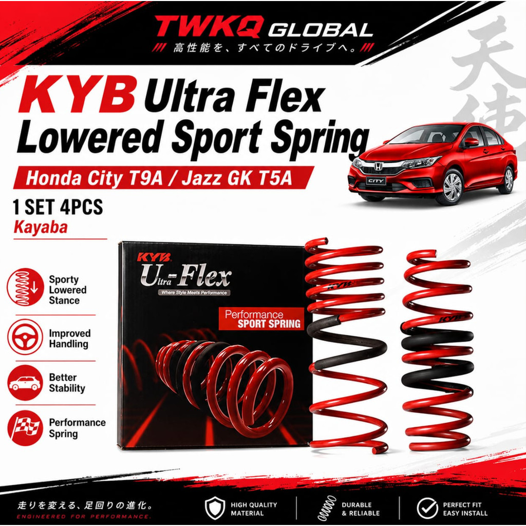 สปริงสปอร์ตส่วนล่าง Honda City T9A Jazz GK T5A KYB Ultra Flex Kayaba